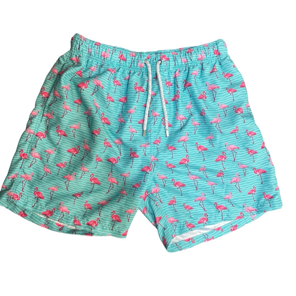 Endless Summer Flamingo‎ Mens Swim Trunks XL